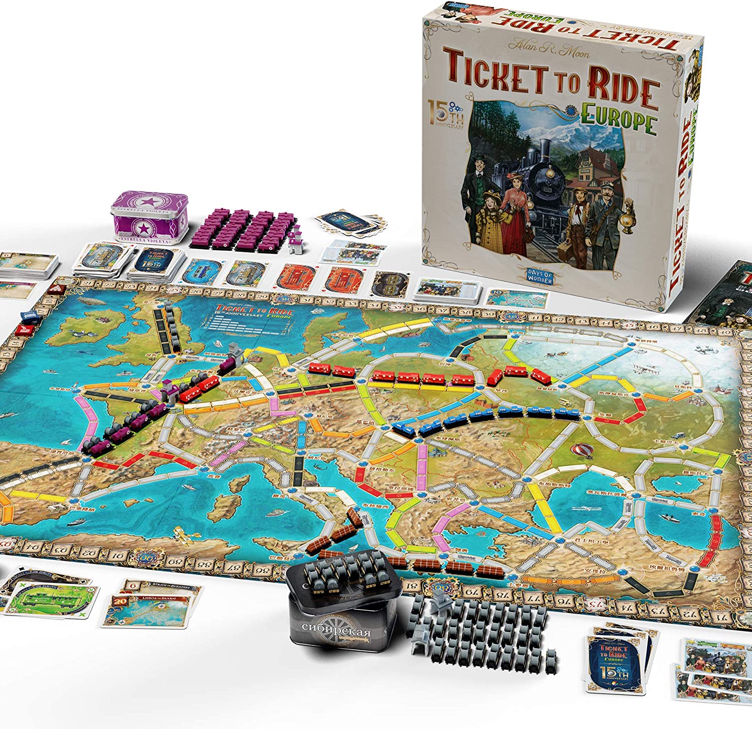 Ticket To Ride Europa Bordspel - Nederlands - Voor 2-5 Spelers - Vanaf 8 Jaar