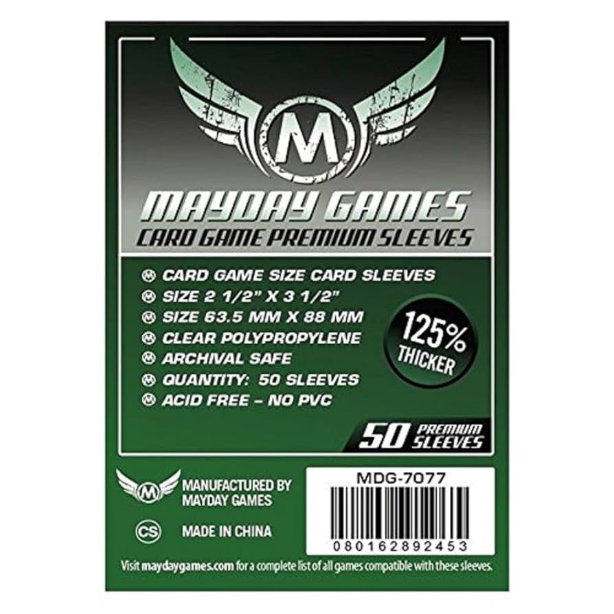 Mayday Premium Card Game Sleeves 63.5x88 mm (pack 50)