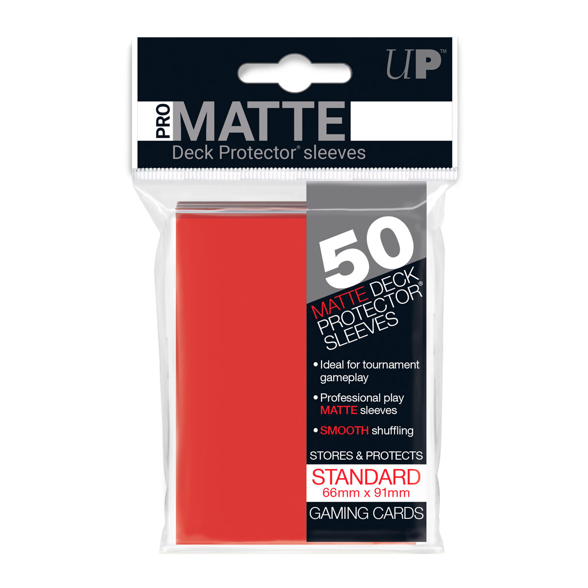 Fundas Ultra Pro PRO-Matte Standard Red 50ct