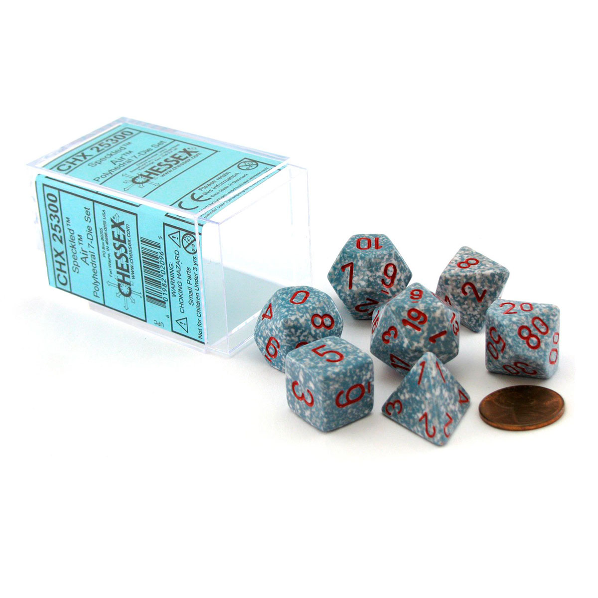 Dados Chessex Speckled Air 7-Die