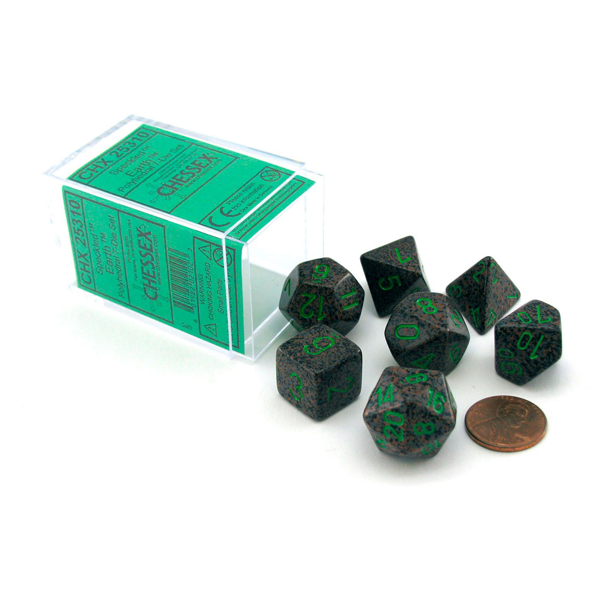 Dados Chessex Speckled Earth 7-Die