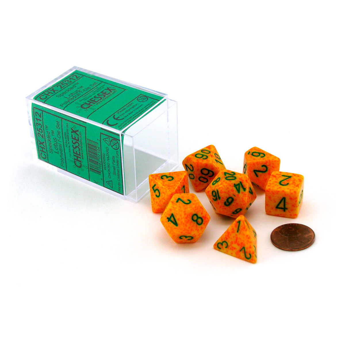 Dados Chessex Speckled Lotus 7-Die