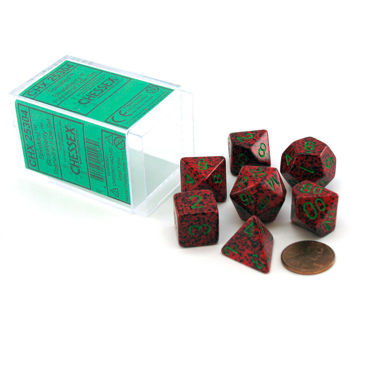 Dados Chessex Speckled Strawberry 7-Die